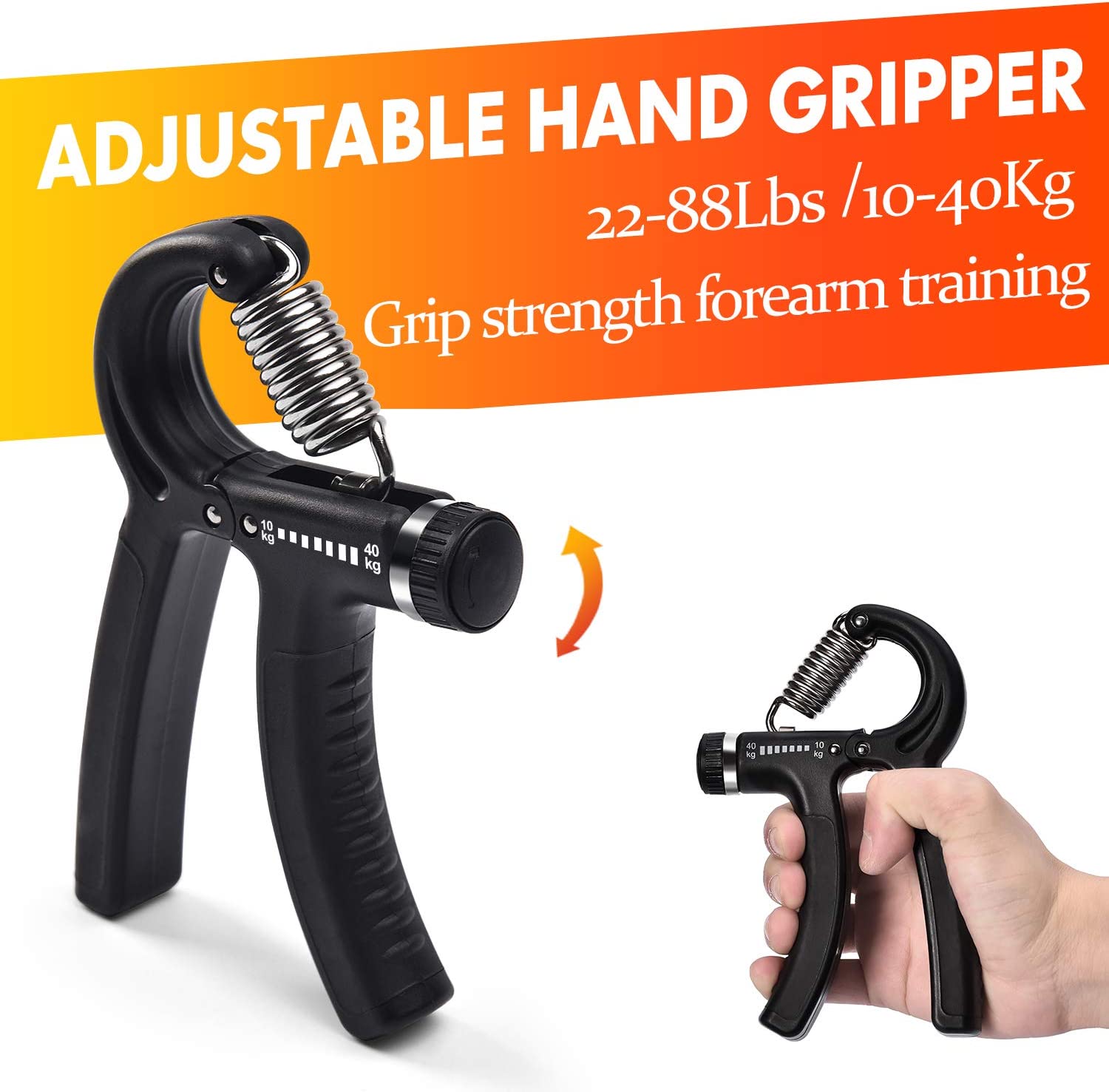 Hand Grip Strengthener 7 Pack Adjustable Hand Gripper