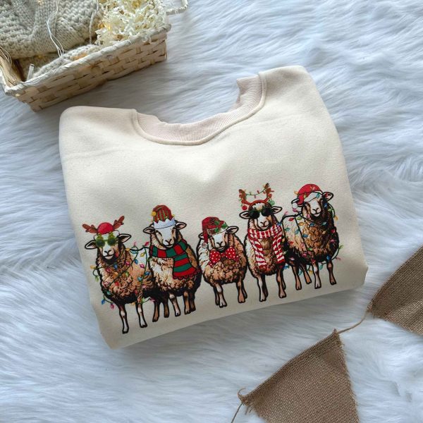 Sheep Lover Animals Holiday Christmas Sweatshirt