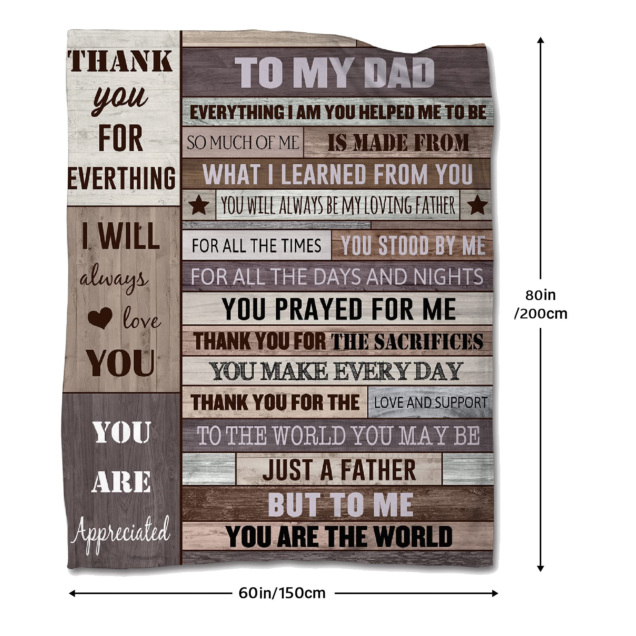 💖For Dad Blanket👨Blanket Gifts From Daughter Or Son