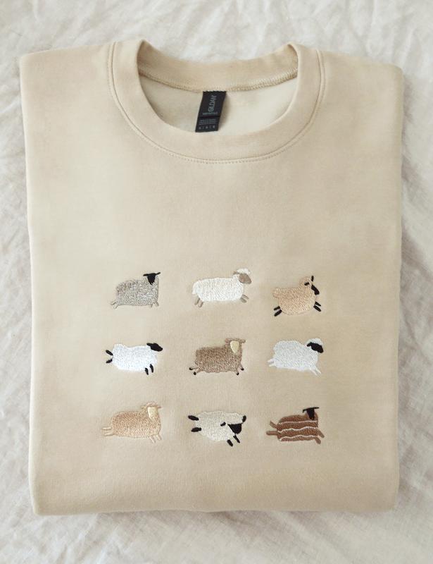 Lost Sheep Embroidered Sweatshirt