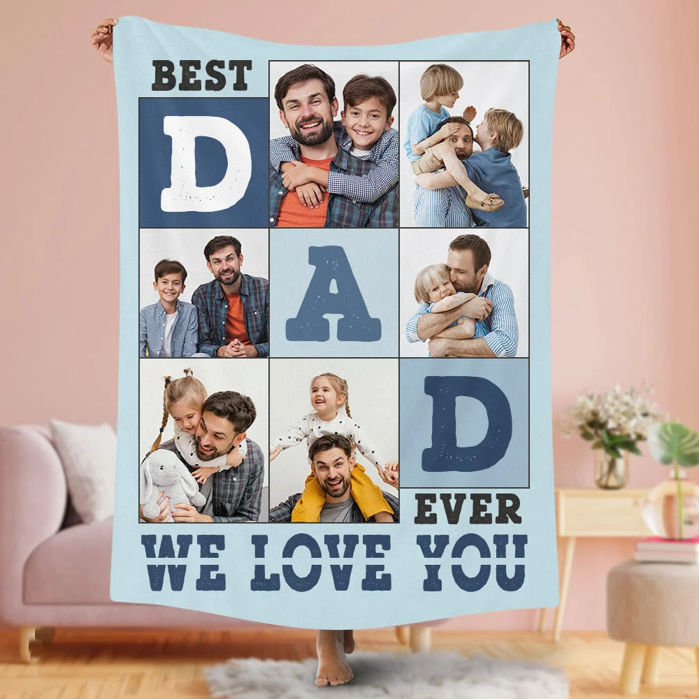 💖For Dad Blanket👨Custom Blankets Personalized Gift For Dad