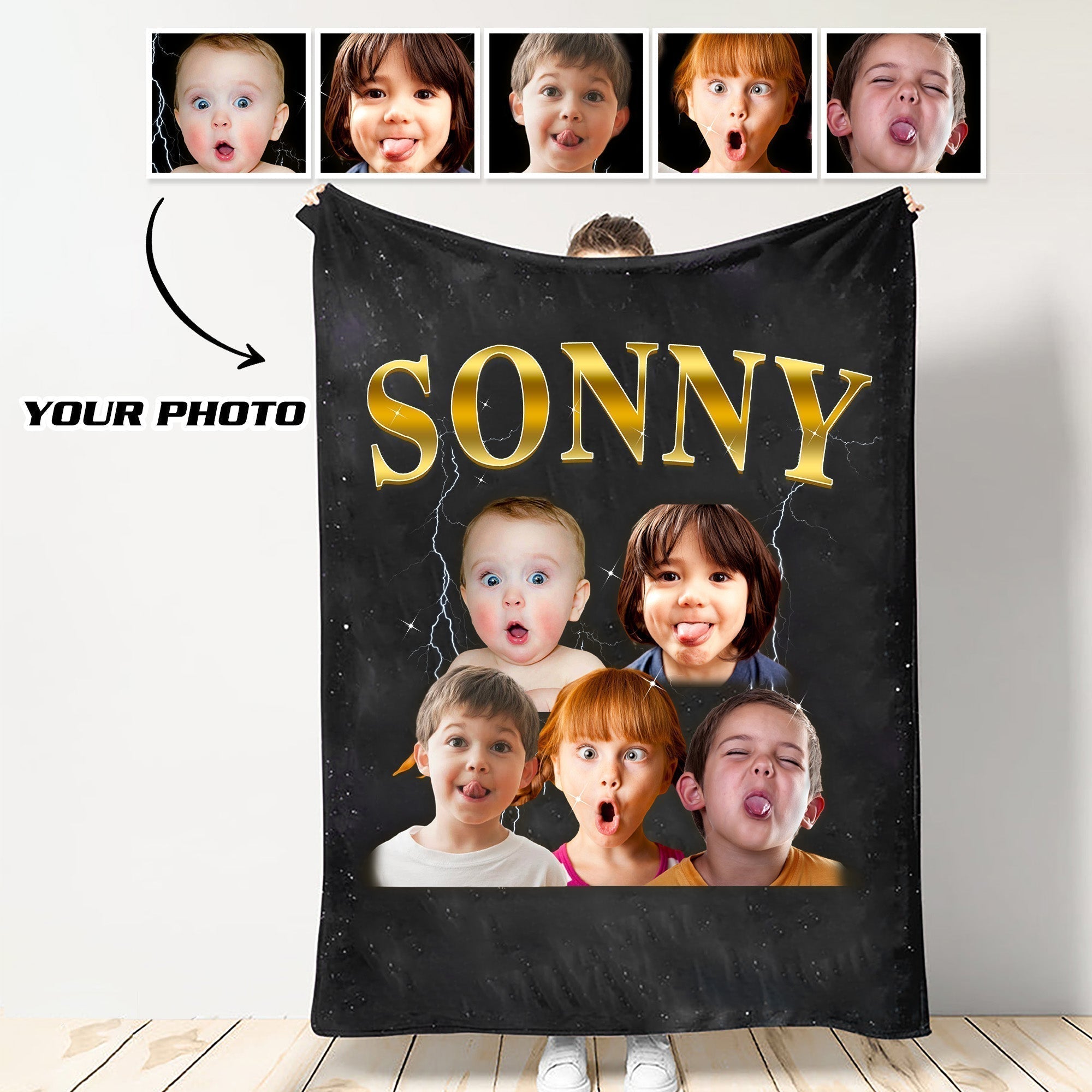 Photo Vintage Blanket Gifts For Kids