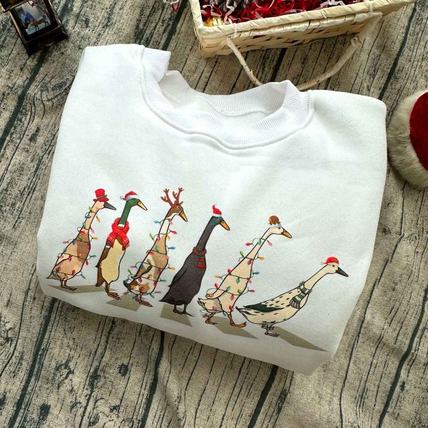 Christmas Santa Duck Christmas Sweatshirt