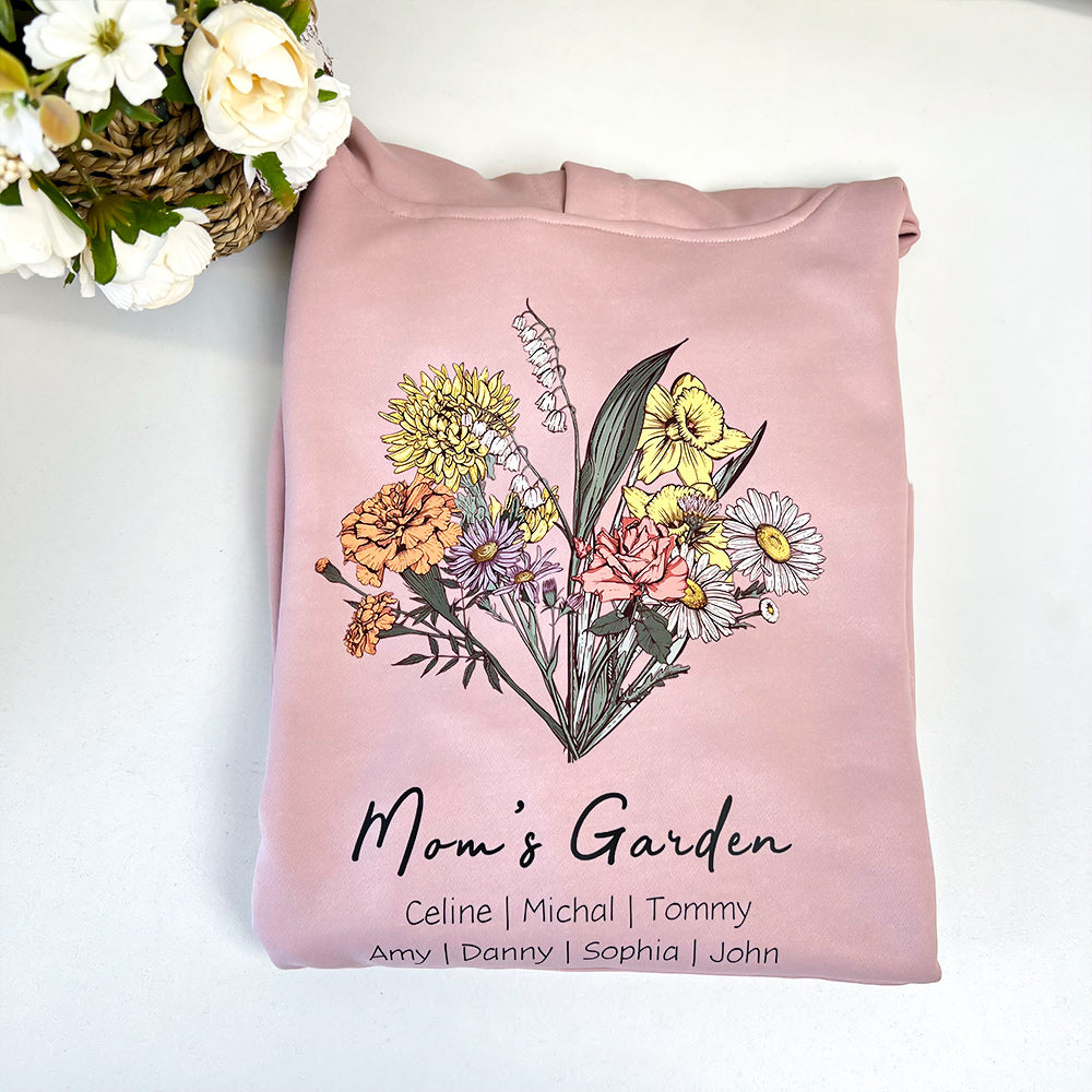 Birth Flower Bouquet Customized Hoodie/Crewneck