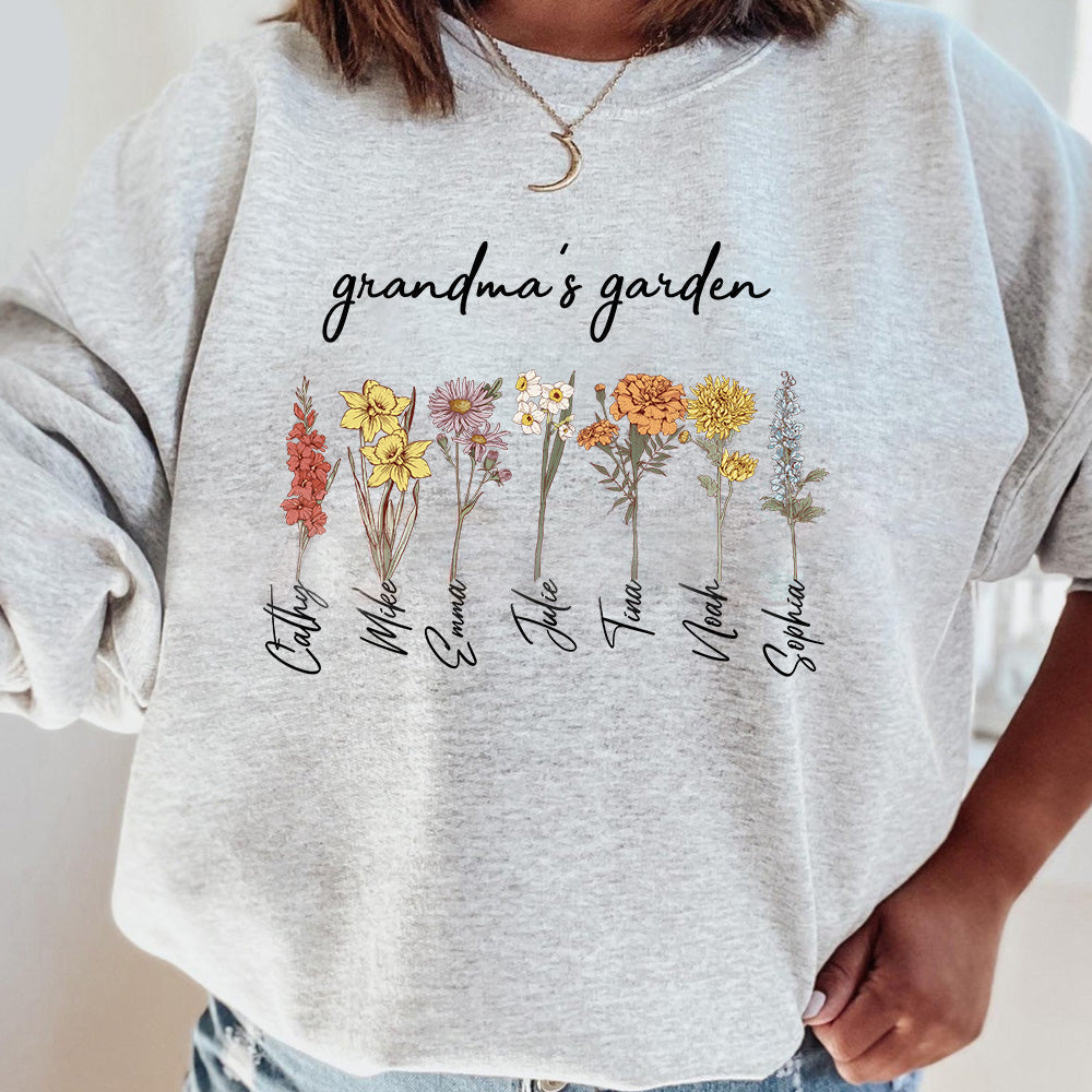 Mom's Garden Is Her Children Customized Hoodie/Crewneck