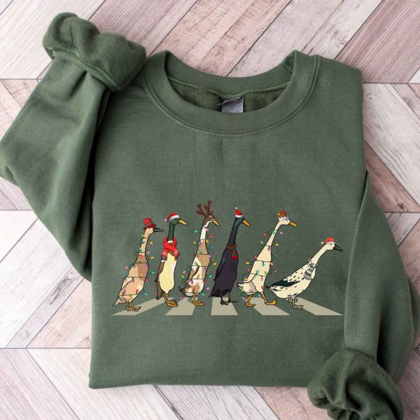 Christmas Santa Duck Christmas Sweatshirt