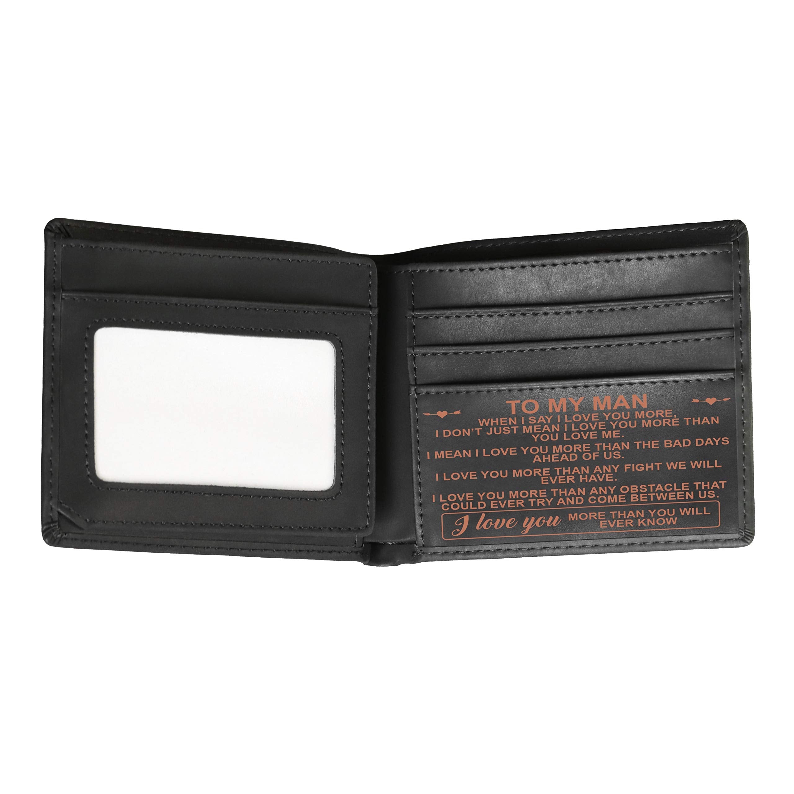 TO MY MAN GENUINE LEATHER BI-FOLD WALLET