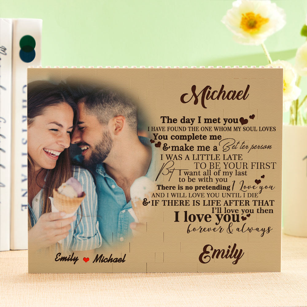 Custom Building Block Puzzle Personalized Photo Brick You Complete Me