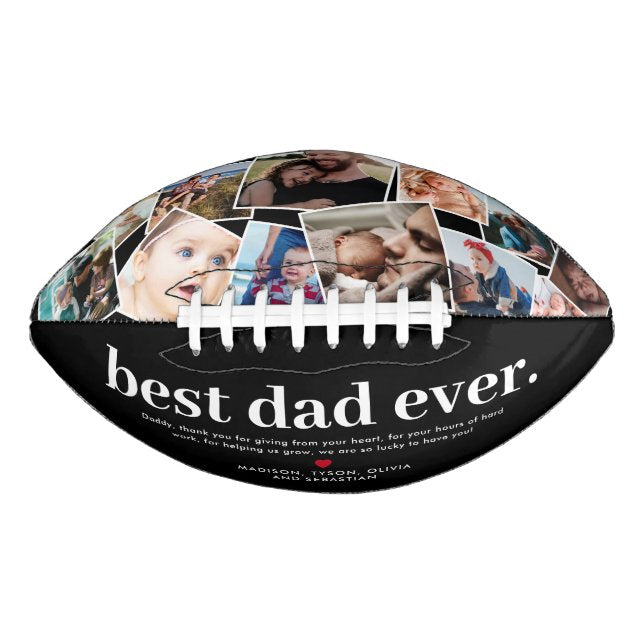 Custom Best Dad Ever Football