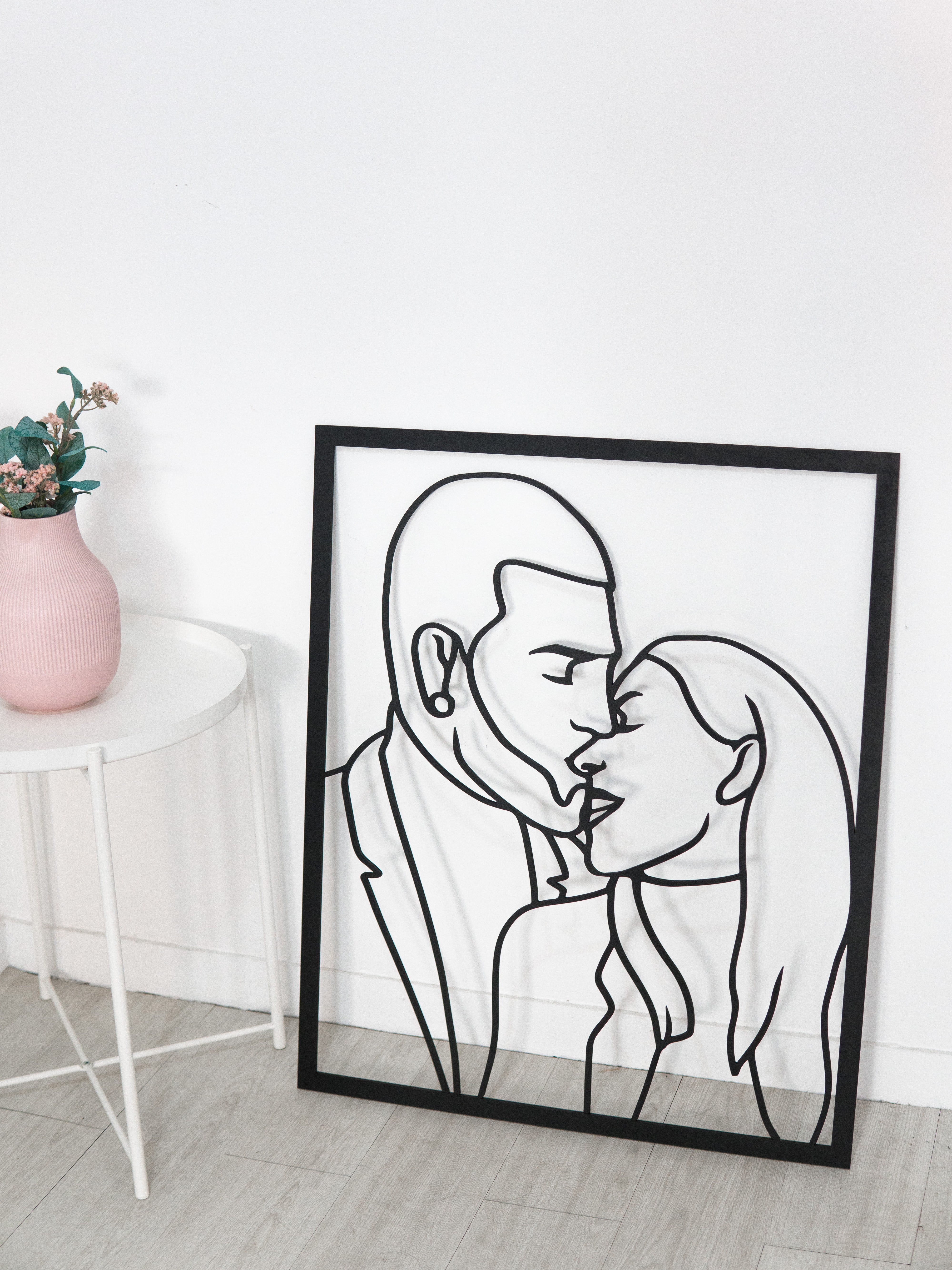 Customized Couple Wooden Portrait Painting(Buy 2 Get Free Shipping!)