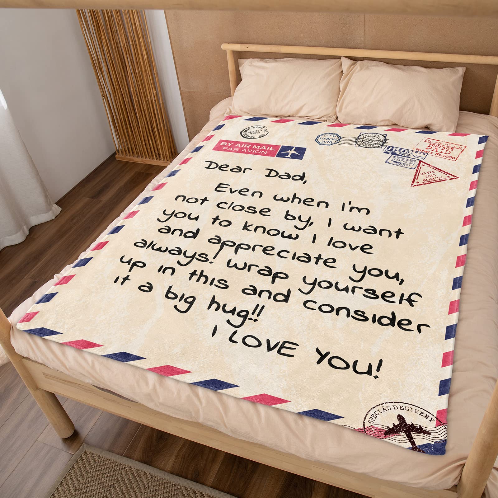 💖For Dad Blanket👨Custom Blanket Gifts From Daughter Or Son