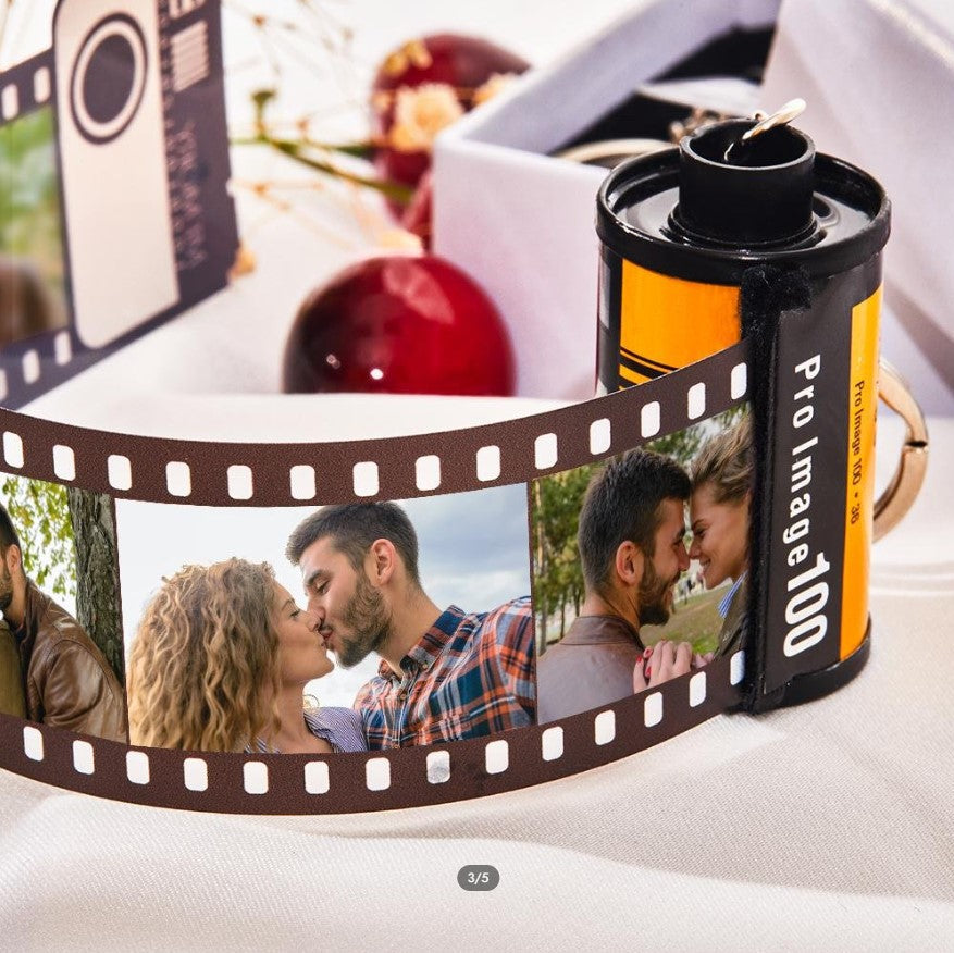 Custom Colorful Camera Roll Keychain