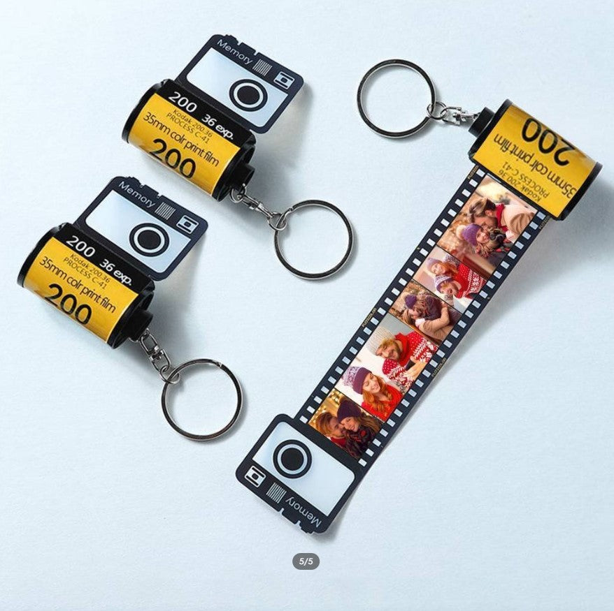 Custom Colorful Camera Roll Keychain