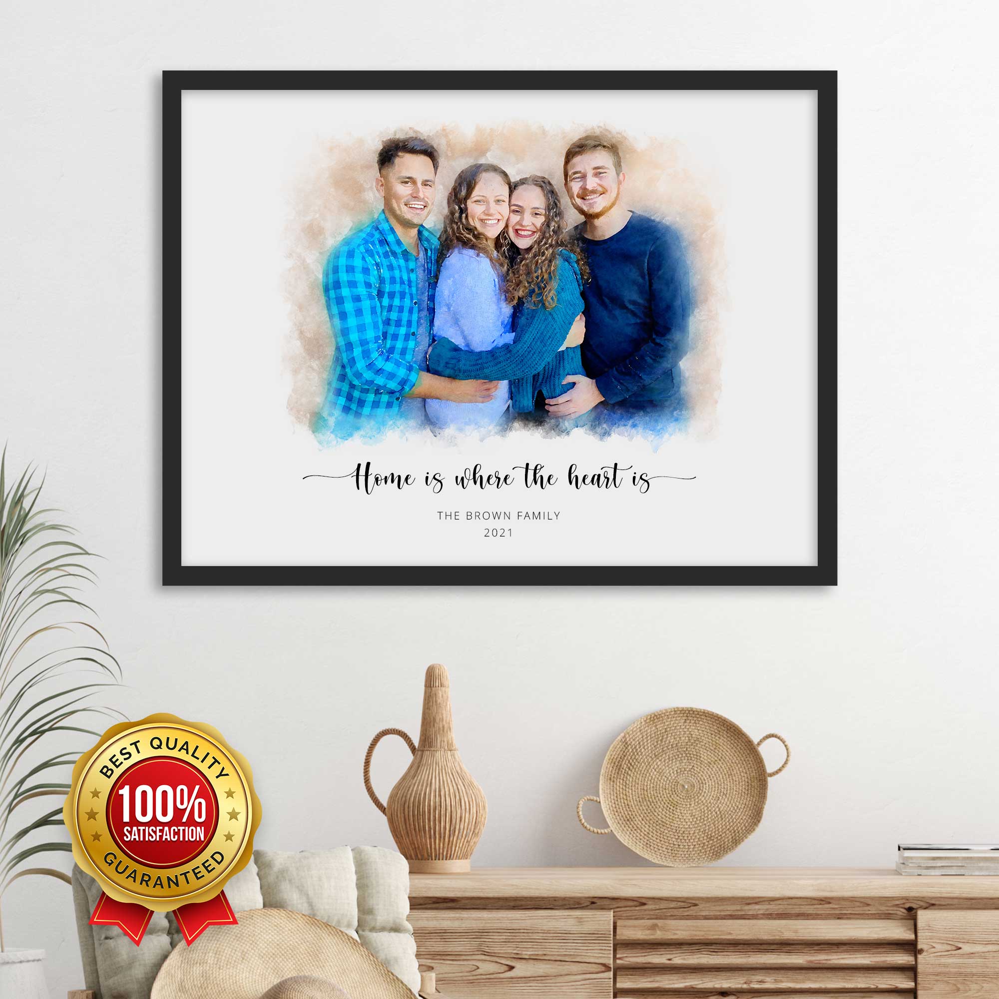 Custom Family Photo Portrait