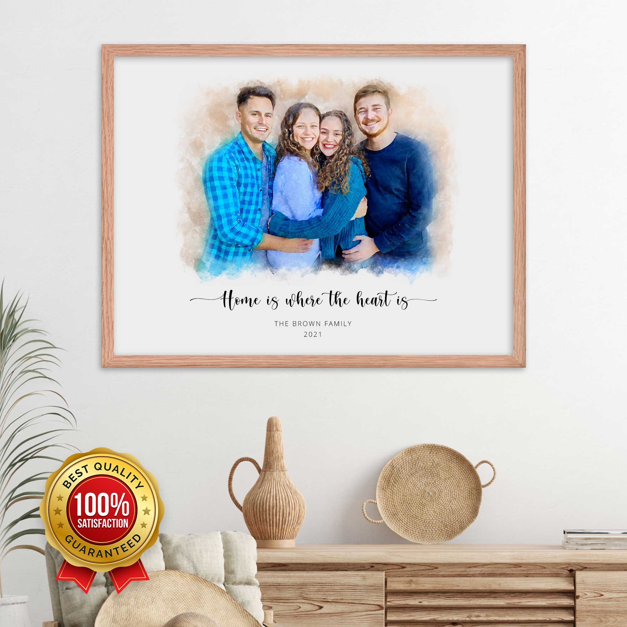 Custom Family Photo Portrait