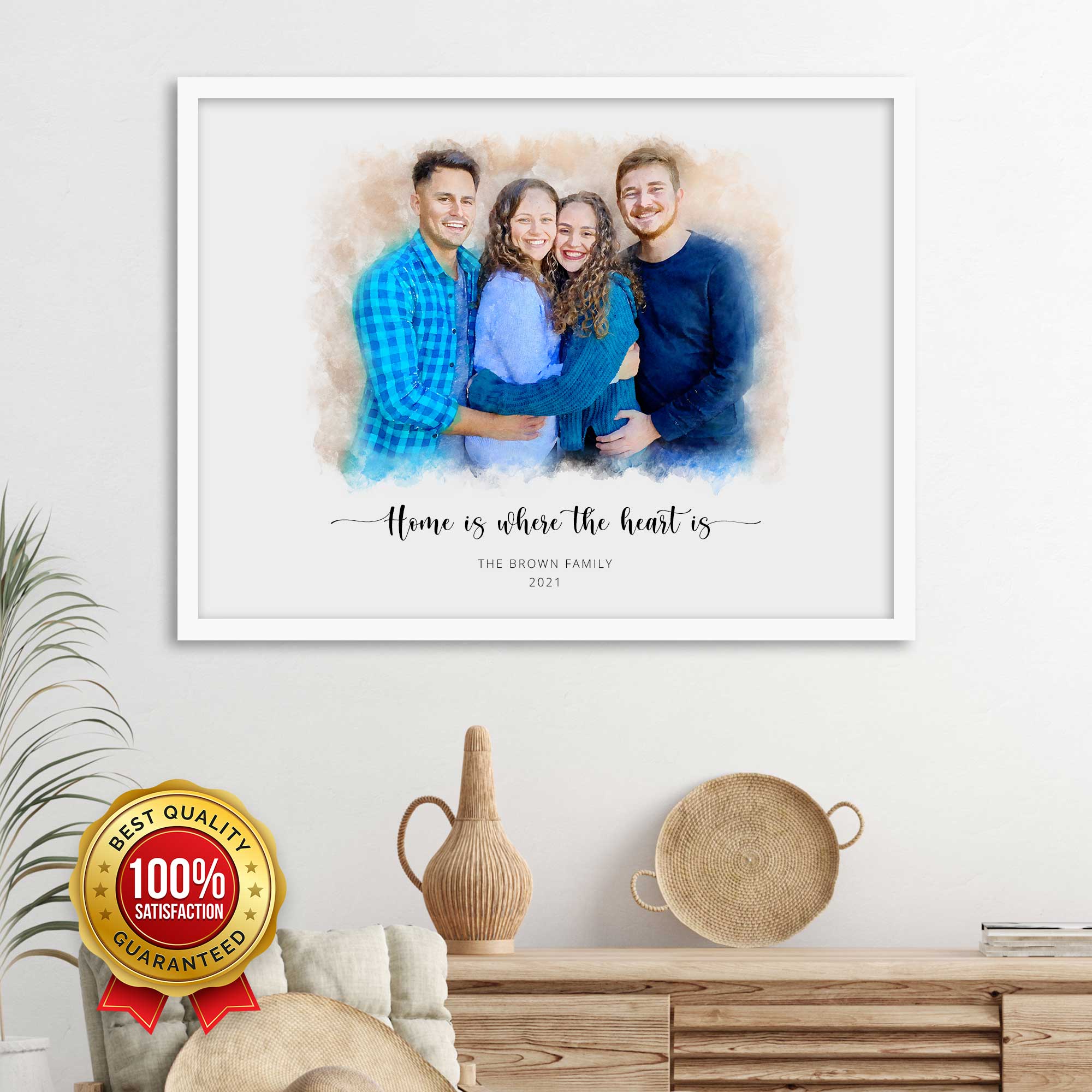 Custom Family Photo Portrait