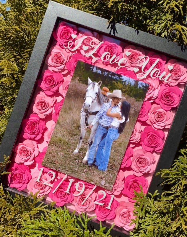 Personalized Shadow Box for Valentine's Day