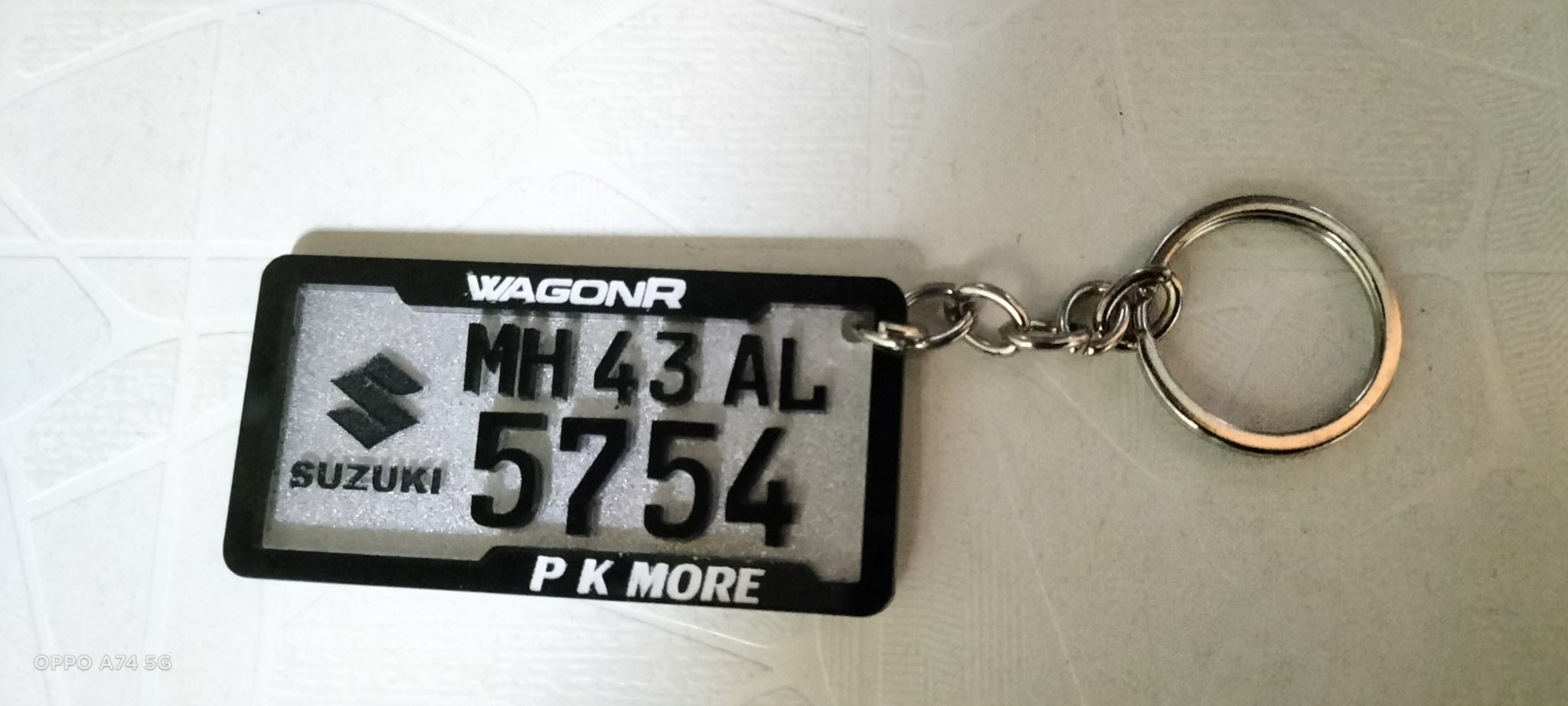 CUSTOMIZED 4D NUMBER PLATE KEYCHAIN