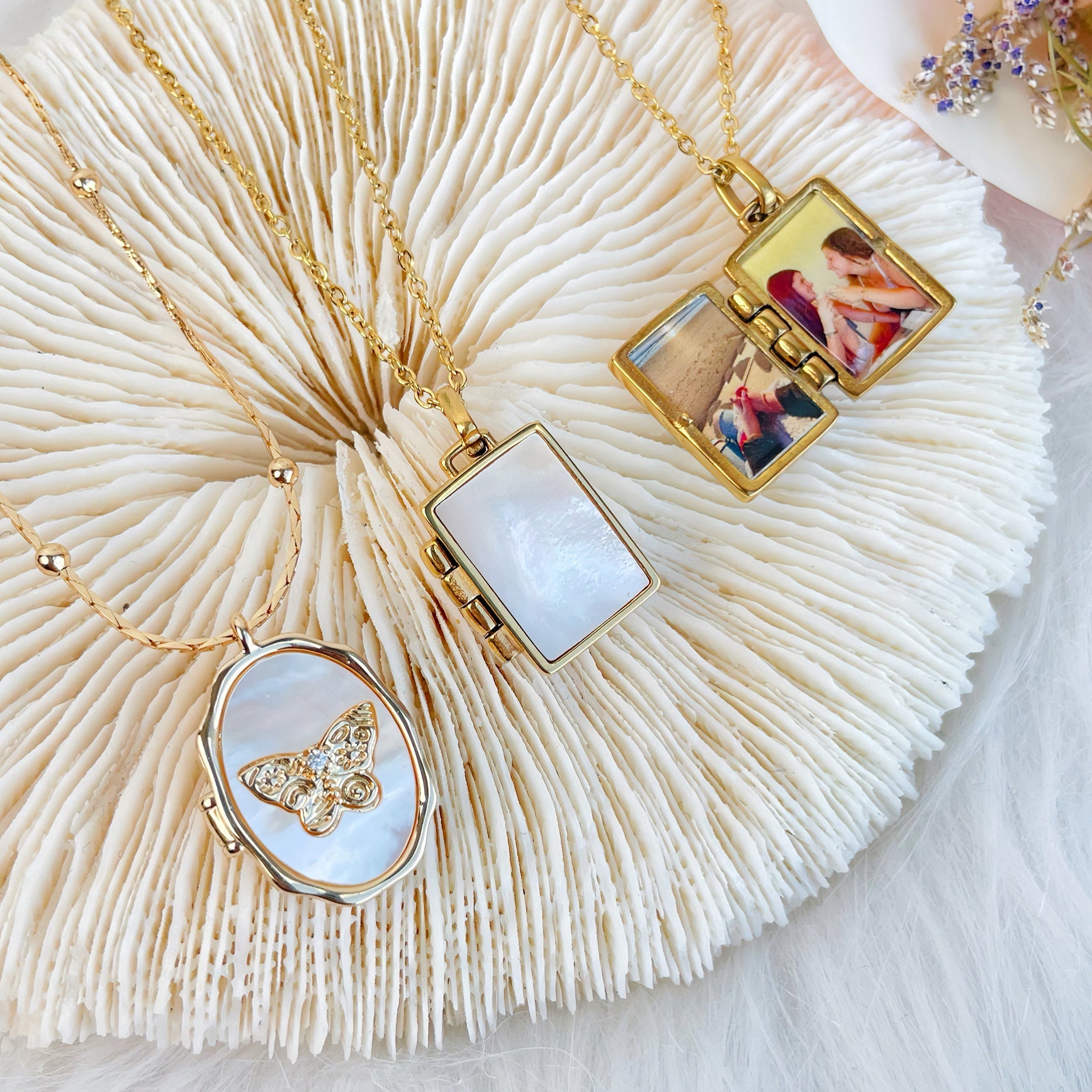 Pearl Locket Necklace