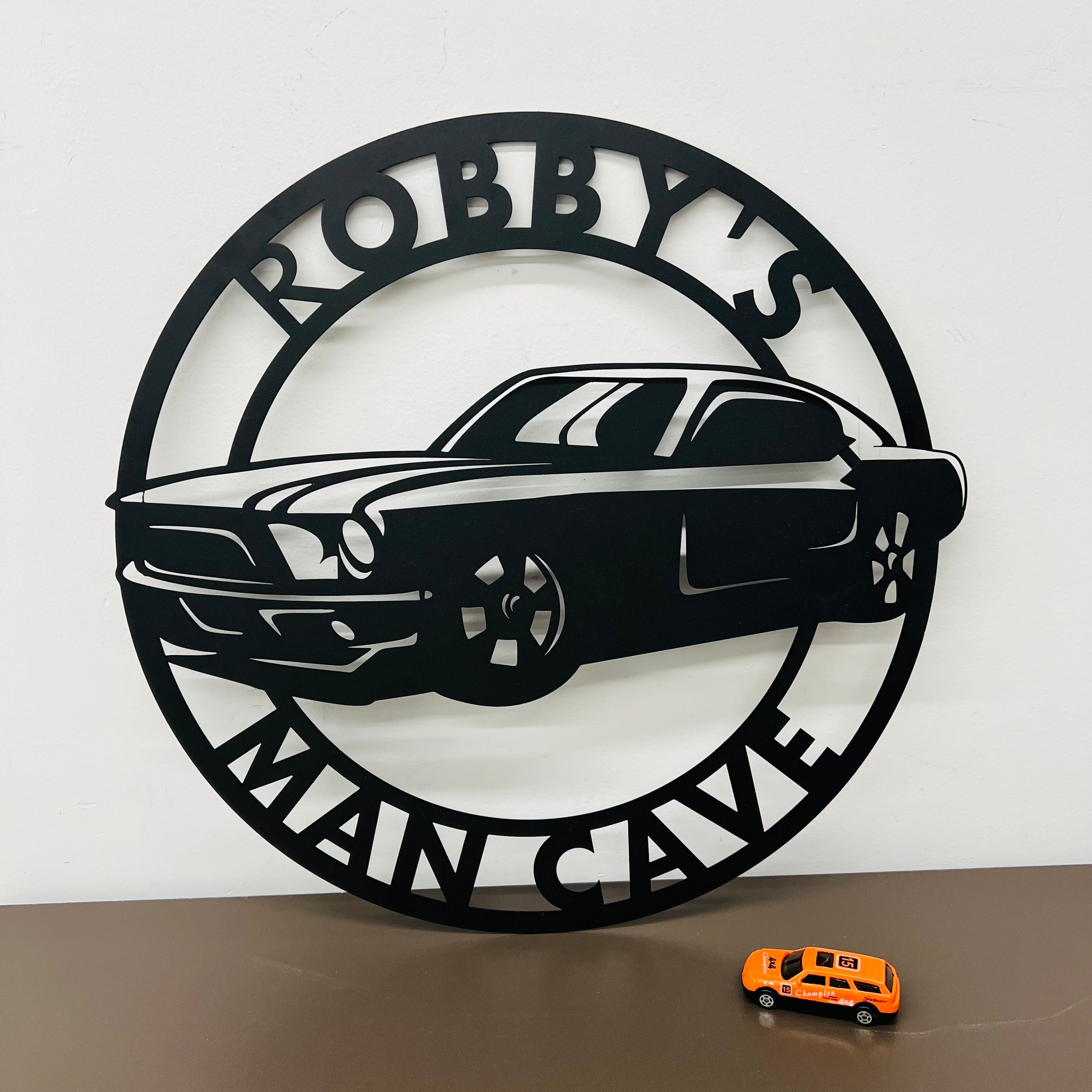 Personalized Work Shop Metal Car Sign, Man Cave Sign, Mechanic Gifts