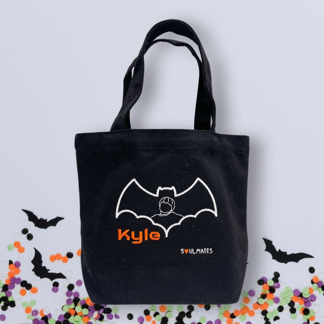 Embroidered Trick-or-Treat Tote