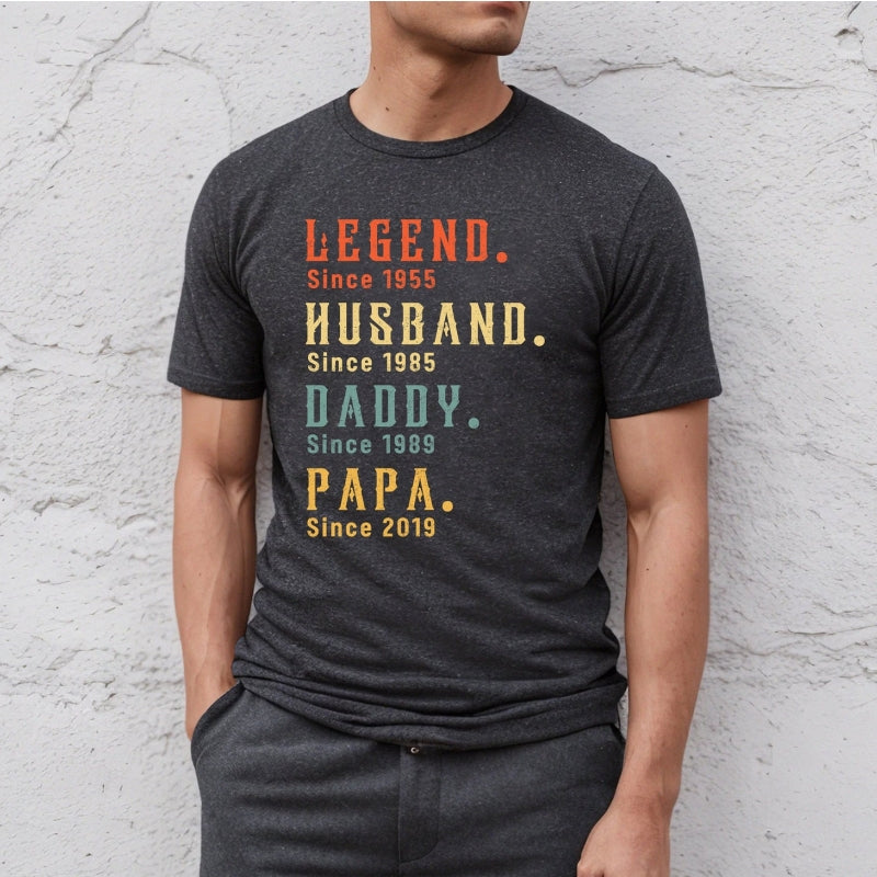 Legend Husband Daddy Pop Pop Customized Shirt