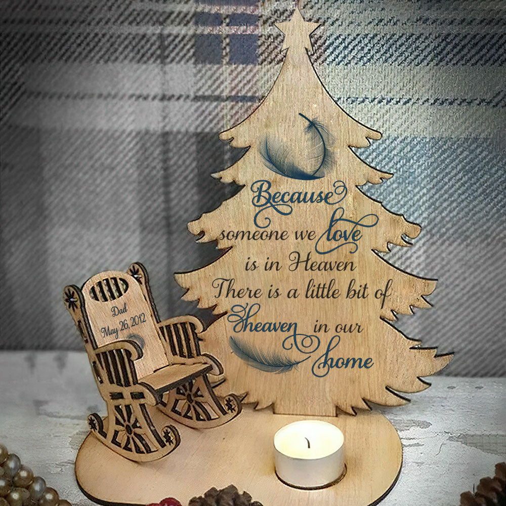 Heaven In Our Home - Personalized Custom Candle Holder