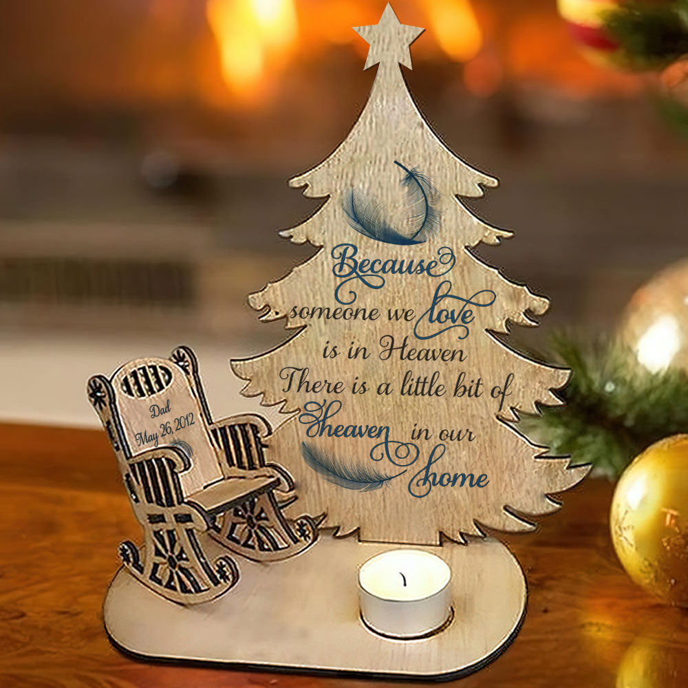 Heaven In Our Home - Personalized Custom Candle Holder