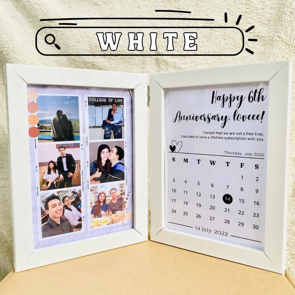 Customized Double Glass Photo Frame