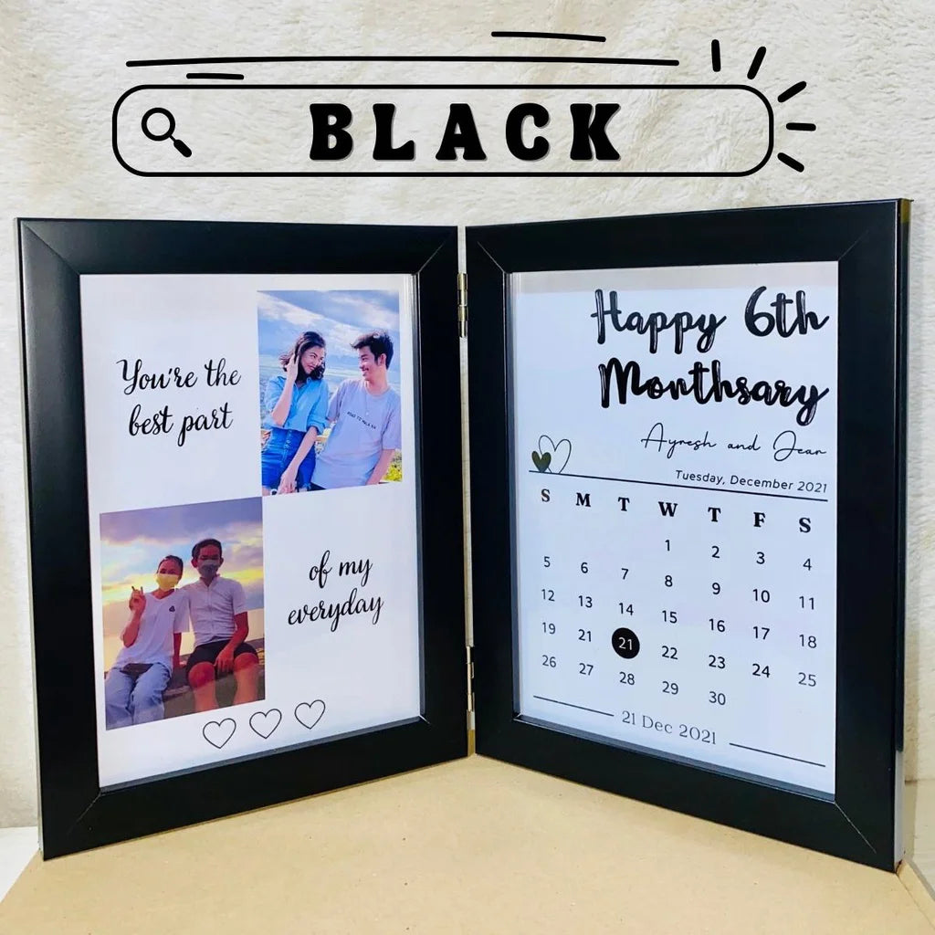 Customized Double Glass Photo Frame