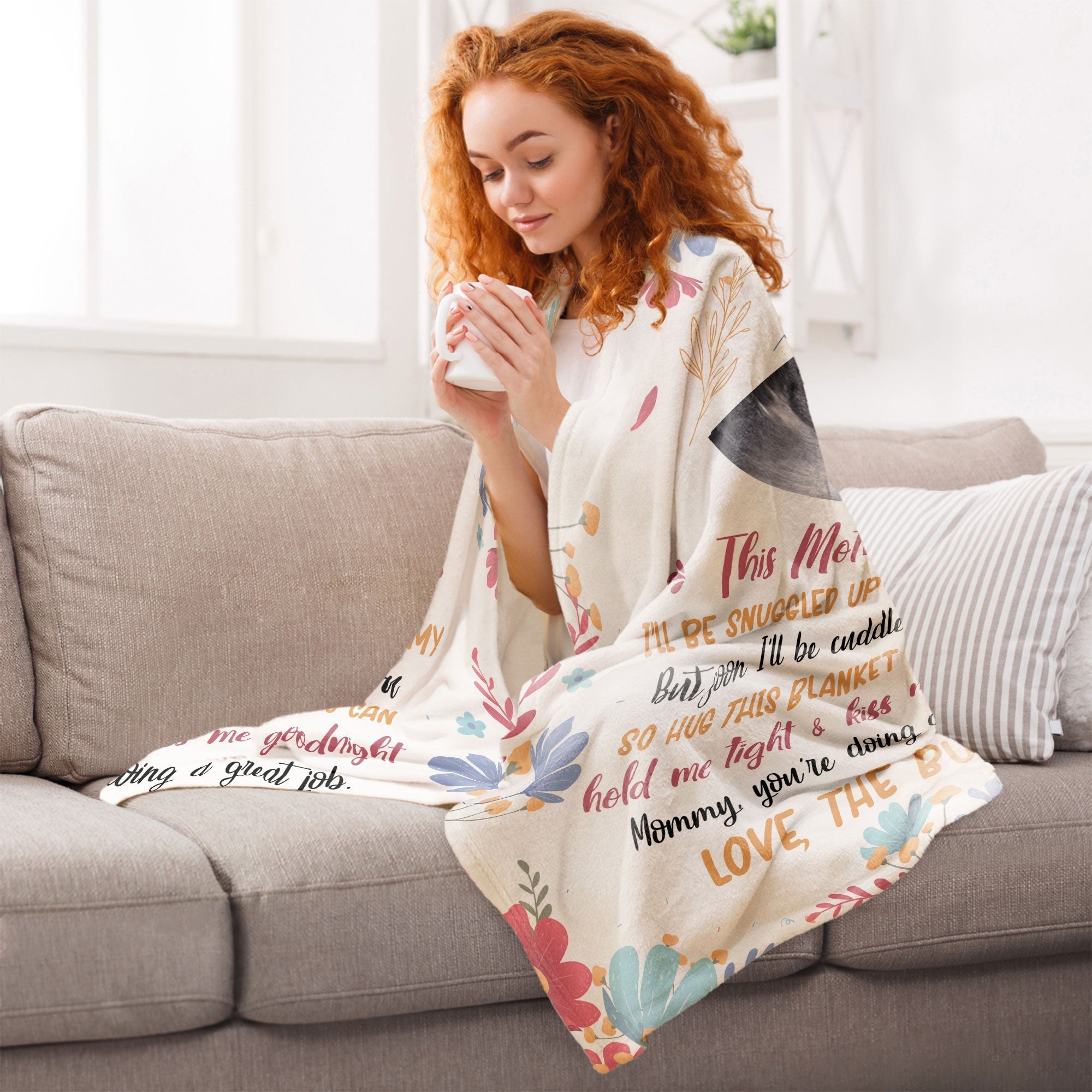 💖For Mom Blanket👩Mommy, You're Doing A Great Job - Personalized Blanket - Loving, Birthday Gift For First Mom