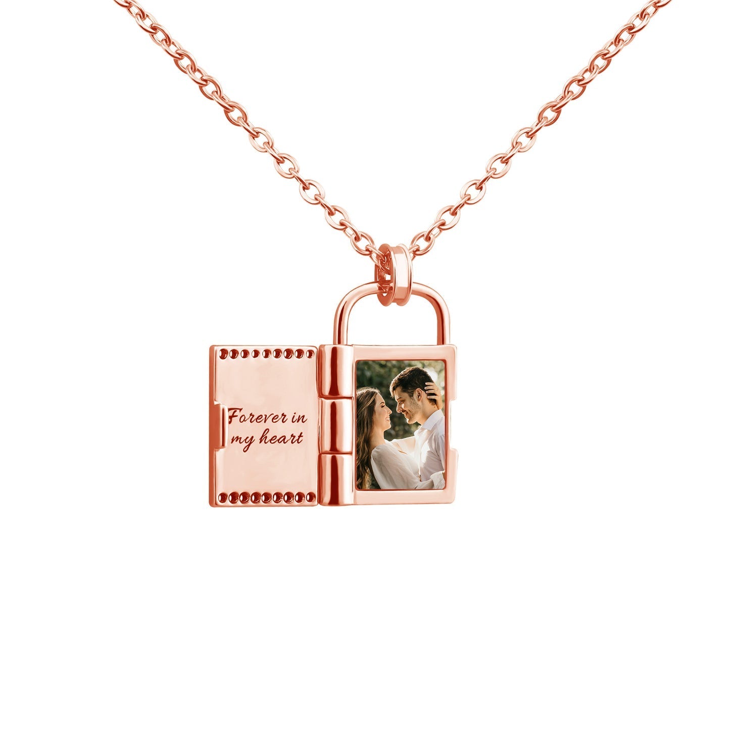 👩🏼‍❤️‍💋‍👨🏼Personalized Photo & Engraved Message Necklace