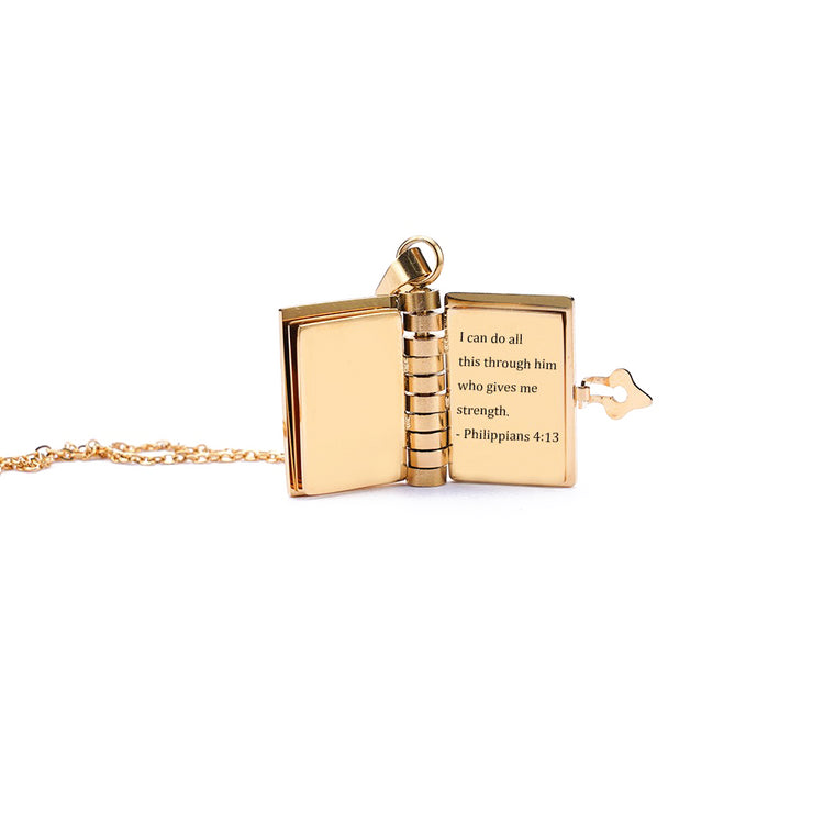 🔥Book Necklace - Any Message Inside