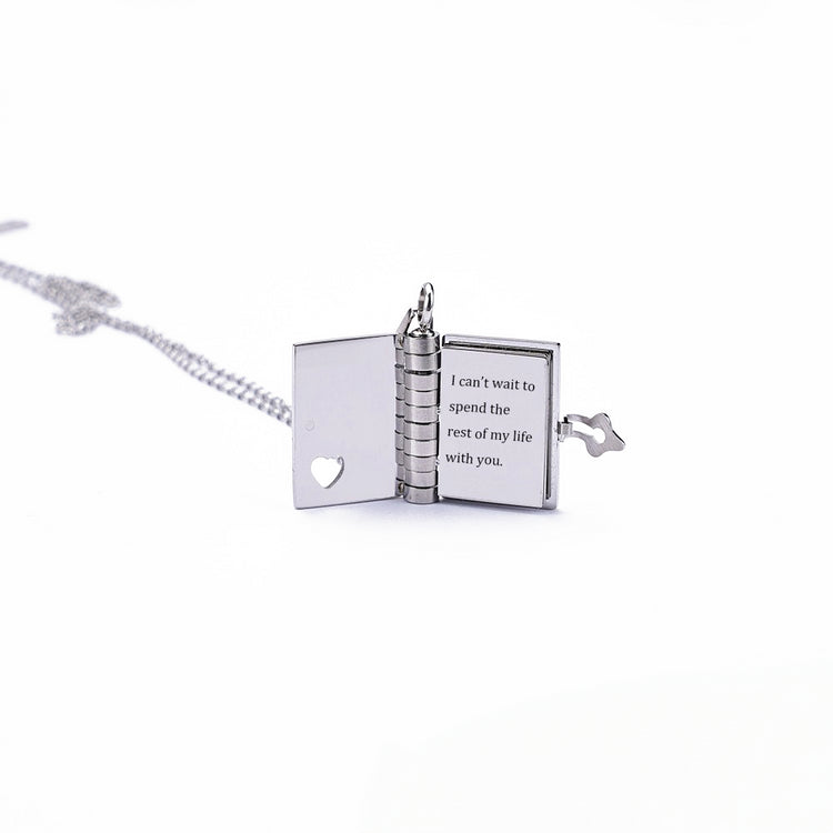 🔥Book Necklace - Any Message Inside