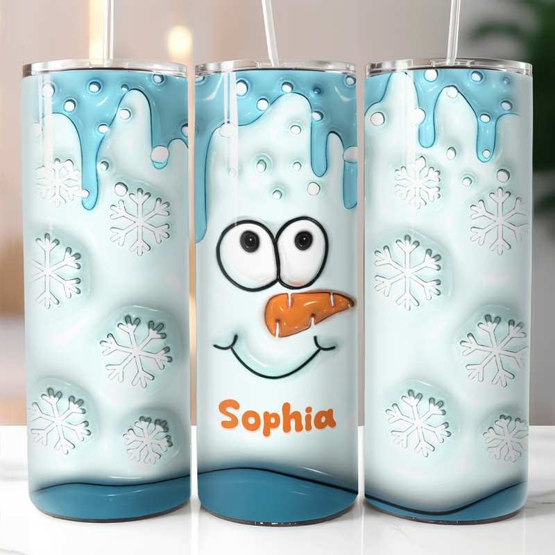 Family Personalized Custom Inflated Skinny Tumbler