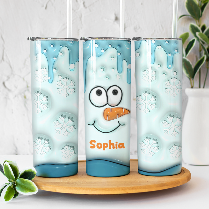 Family Personalized Custom Inflated Skinny Tumbler