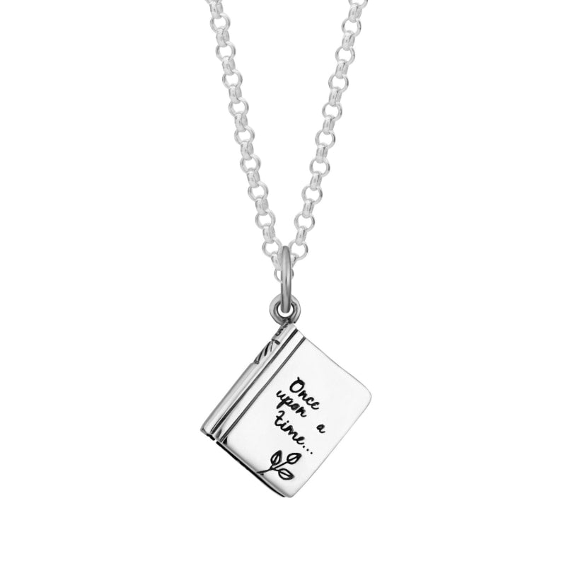 👩🏼‍❤️‍💋‍👨🏼Sterling Silver Story Book Necklace