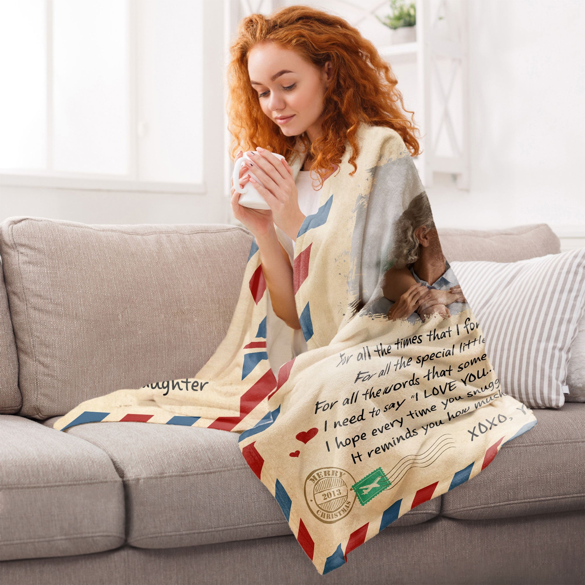 We Love You - Personalized Photo Blanket