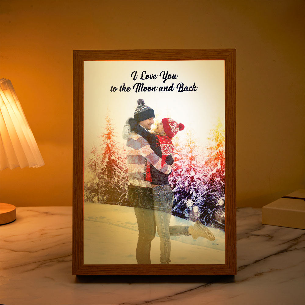 Custom Photo Lamp Personalized Text Light Love Gifts for Her