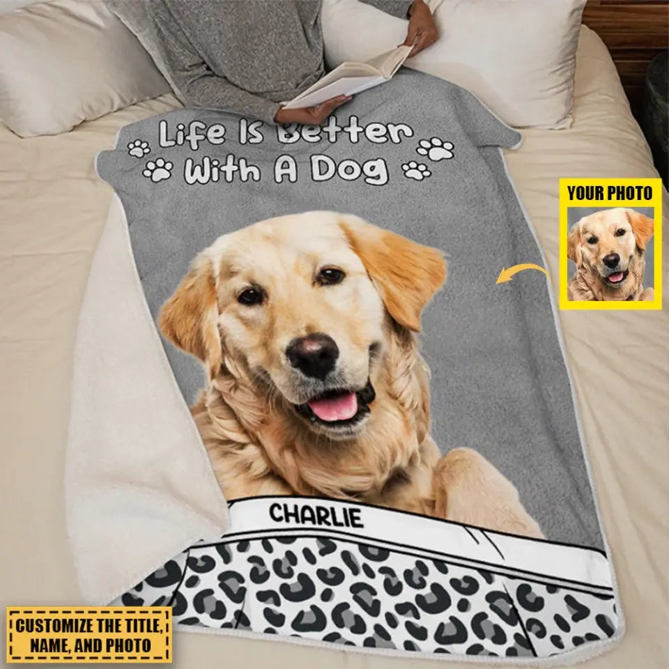 Personalized Custom Pet Blanket - Gift For Pet Owners Pet Lovers