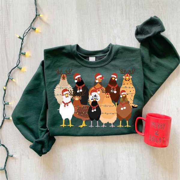 Chicken Farm Animals Ver3 Christmas Sweatshirt