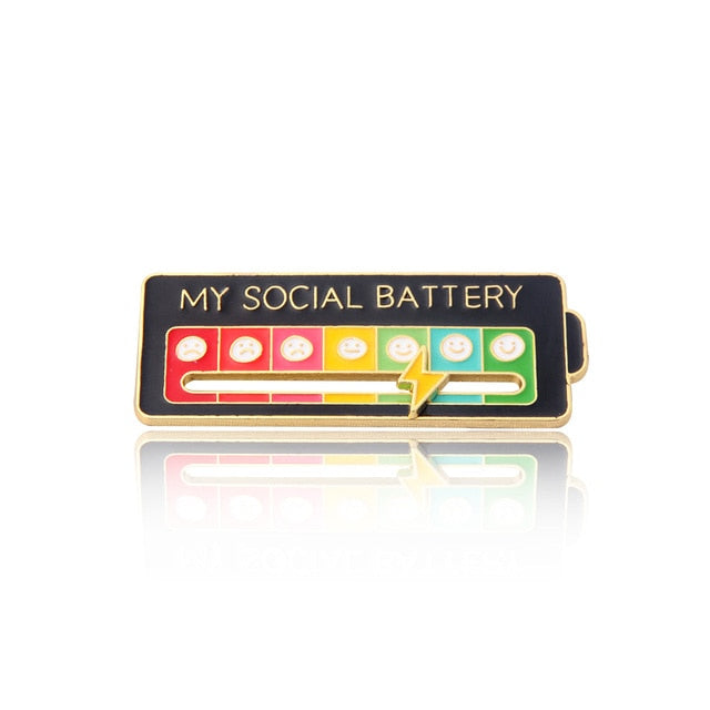 My Social Battery Pin