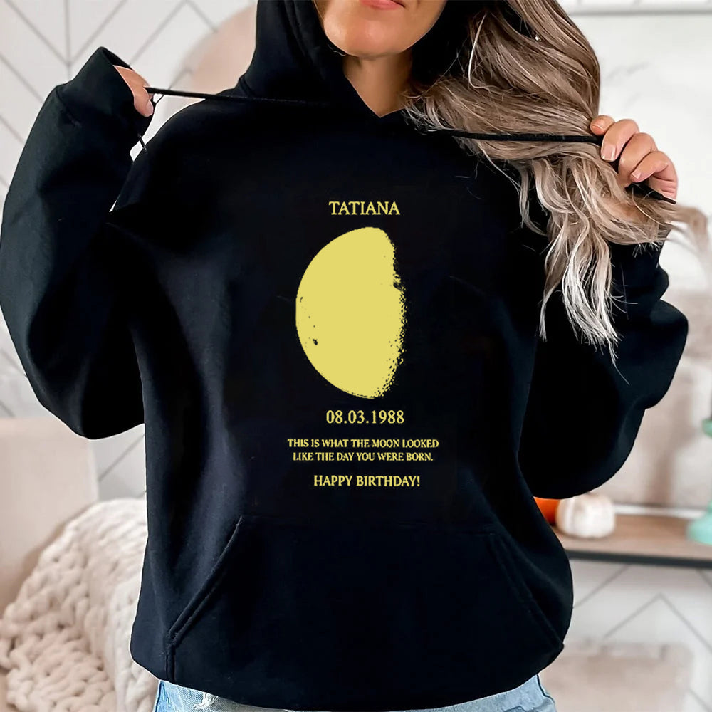 Custom REAL MOON PHASE Sweatshirt