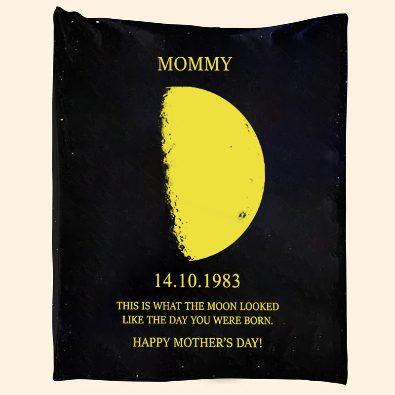 Custom Your Own Moon Phase Blankets Gift for Him/Her