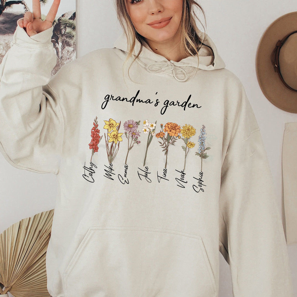 Mom's Garden Is Her Children Customized Hoodie/Crewneck