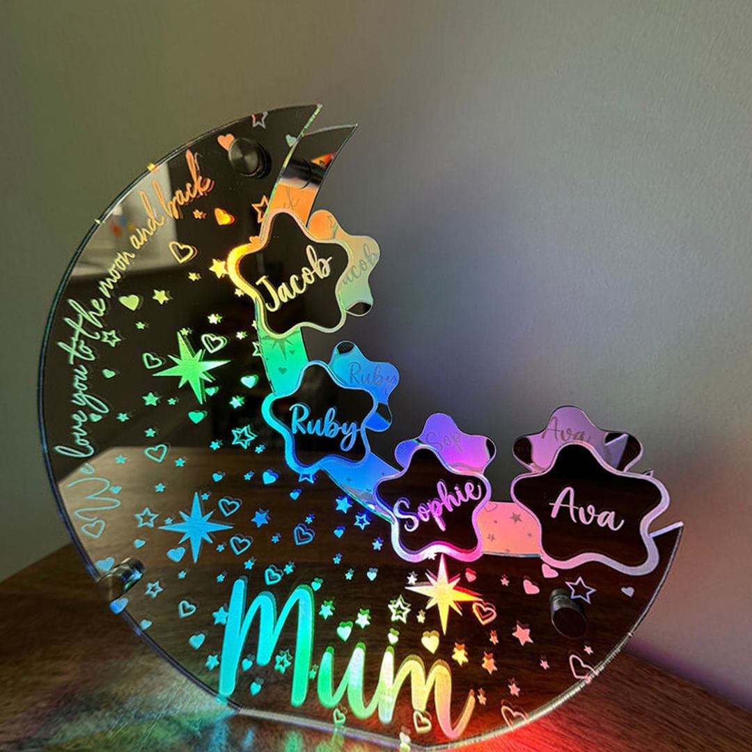 🔥Mother's Day Sale🔥Our Celestial Mum Moon Light-A Personalised Glow of Motherhood(Buy 2 Get Free Shipping)