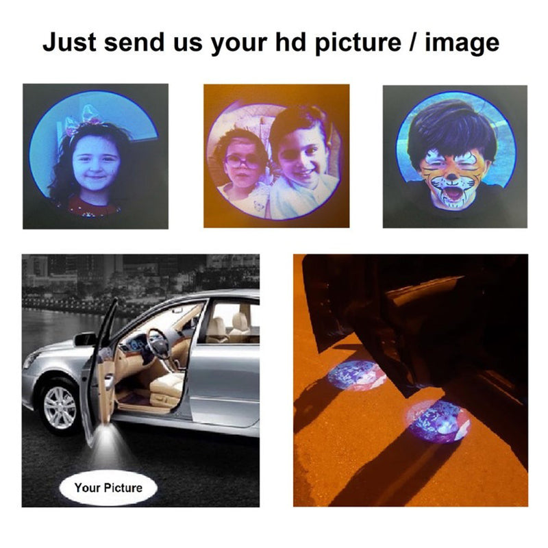 🚗Custom Car Door Light,Personalized Photo,Door Light Projector