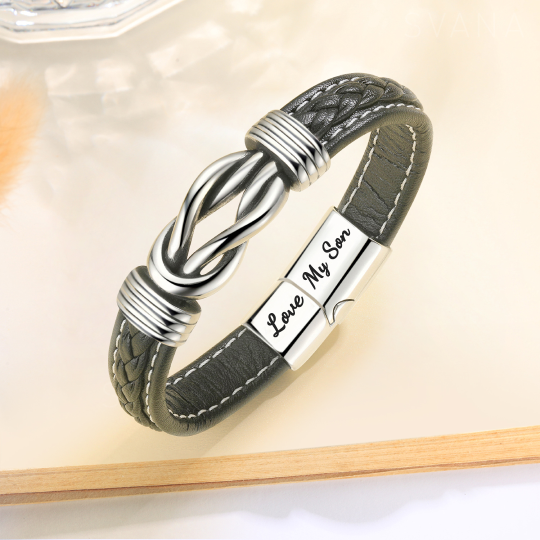 Leather bracelets for son and husband