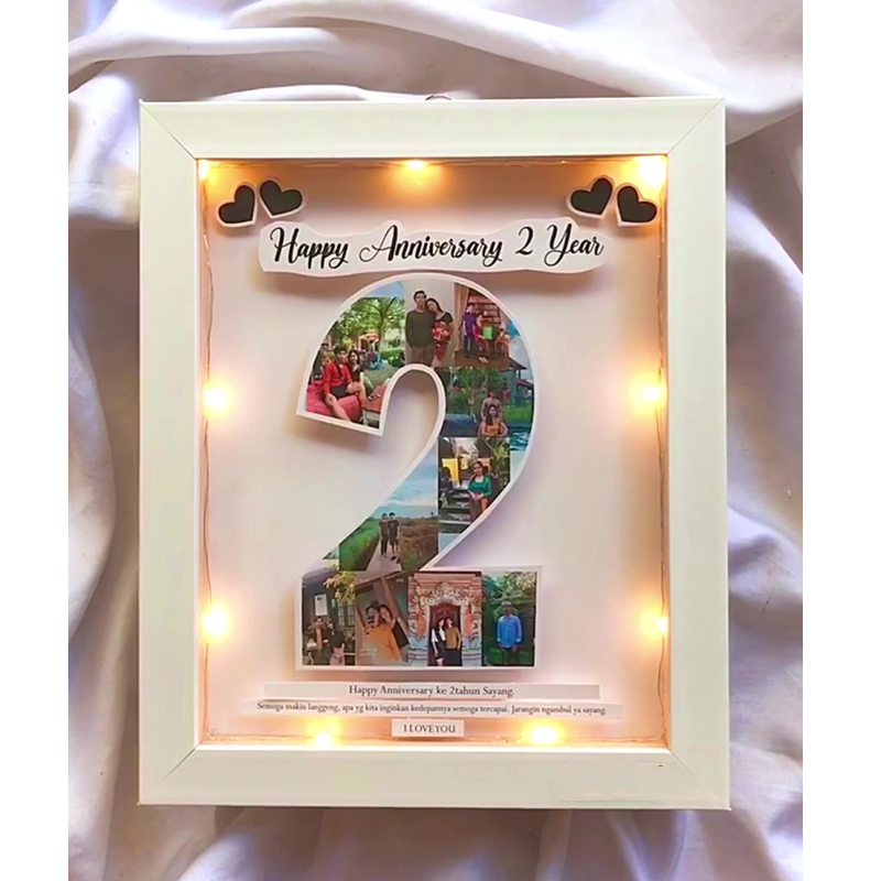 Custom Number Photo Collage Anniversary Gift