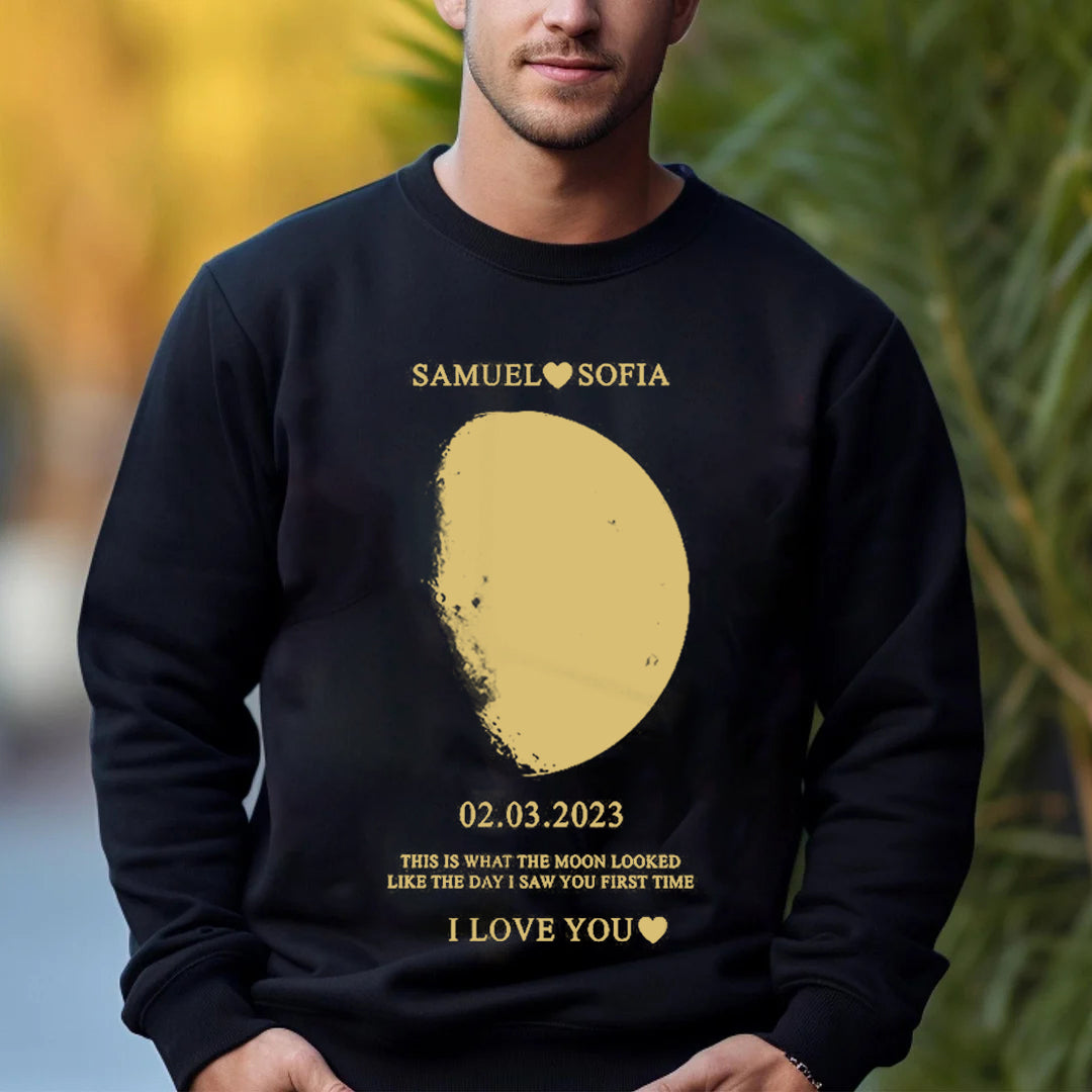 Custom REAL MOON PHASE Sweatshirt